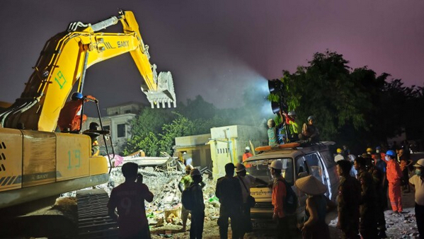 SANY Rescue Team Went to Myanmar for Earthquake Relief